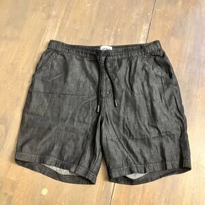 Pact Black Organic Cotton Drawstring Elastic Waist Casual Shorts Men's XL